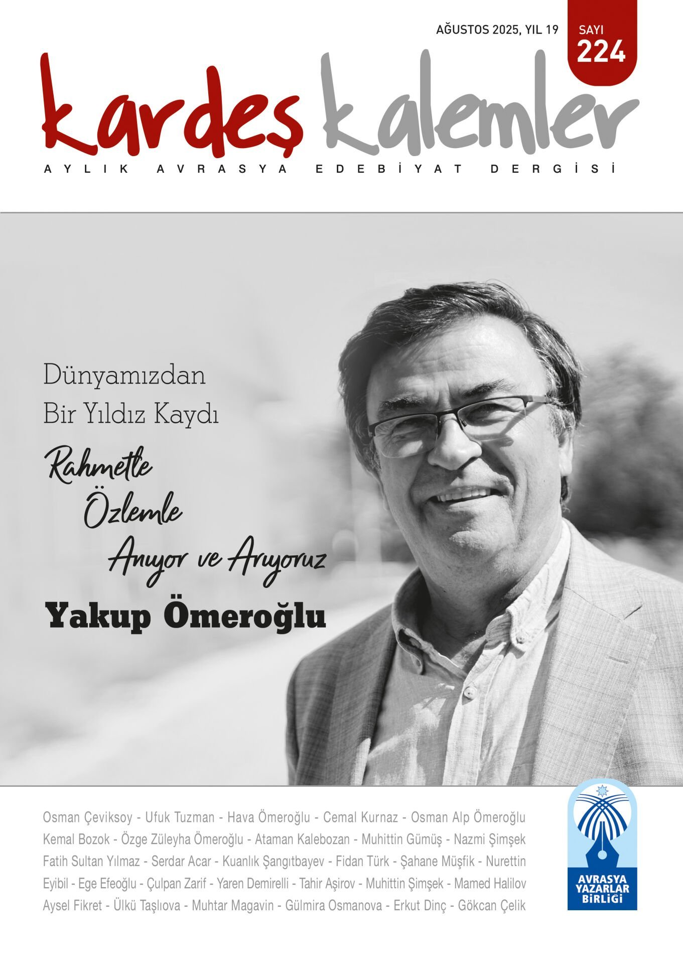 Kardeş Kalemler 224. Sayı Ağustos 2025