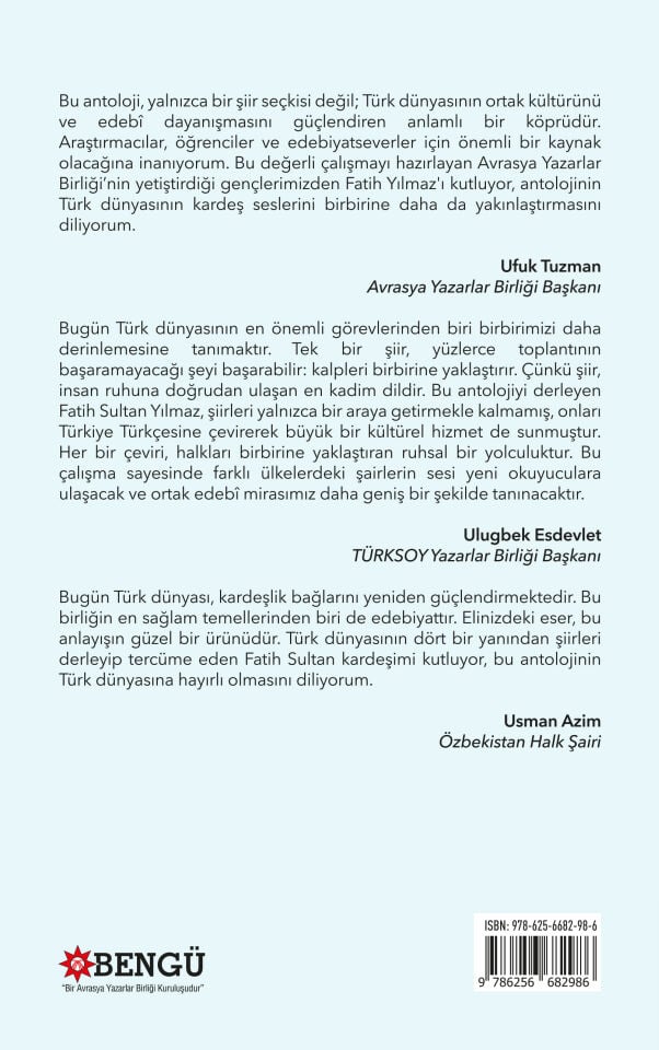 TÜRK DÜNYASI ŞİİR ANTOLOJİSİ