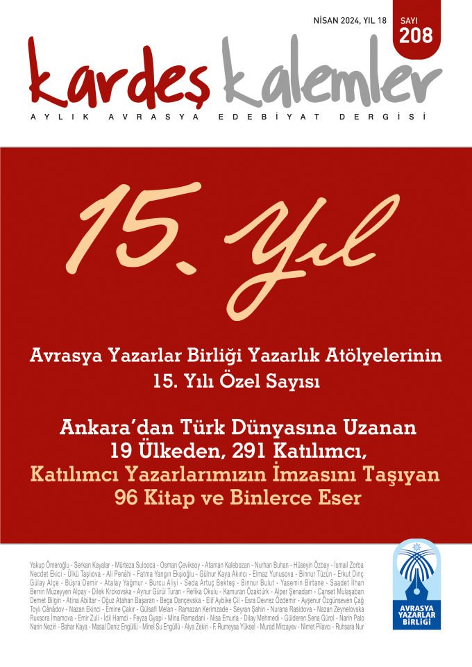 Kardeş Kalemler 208. Sayı Nisan 2024