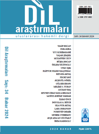 DİL ARAŞTIRMALARI SAYI 34 İLKBAHAR 2024